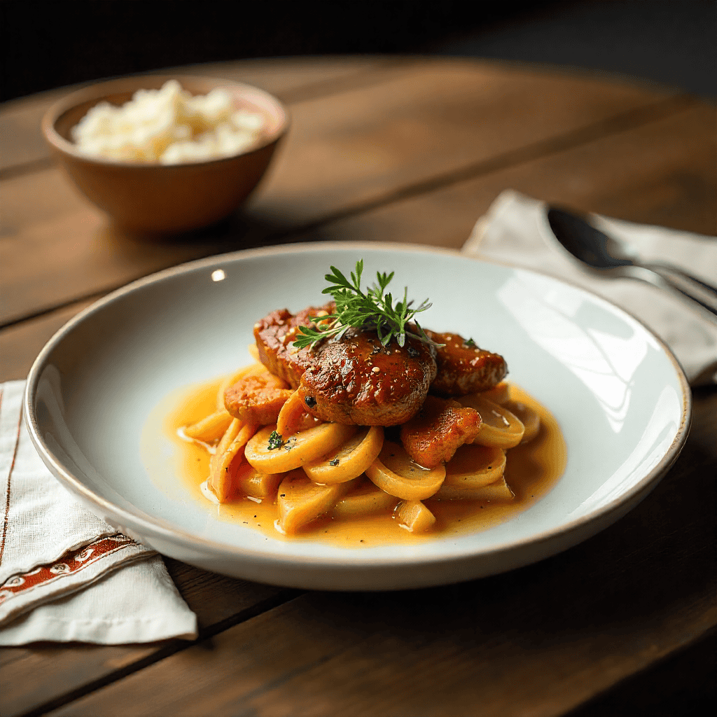 Urban portrait illuminated by ambient city lights